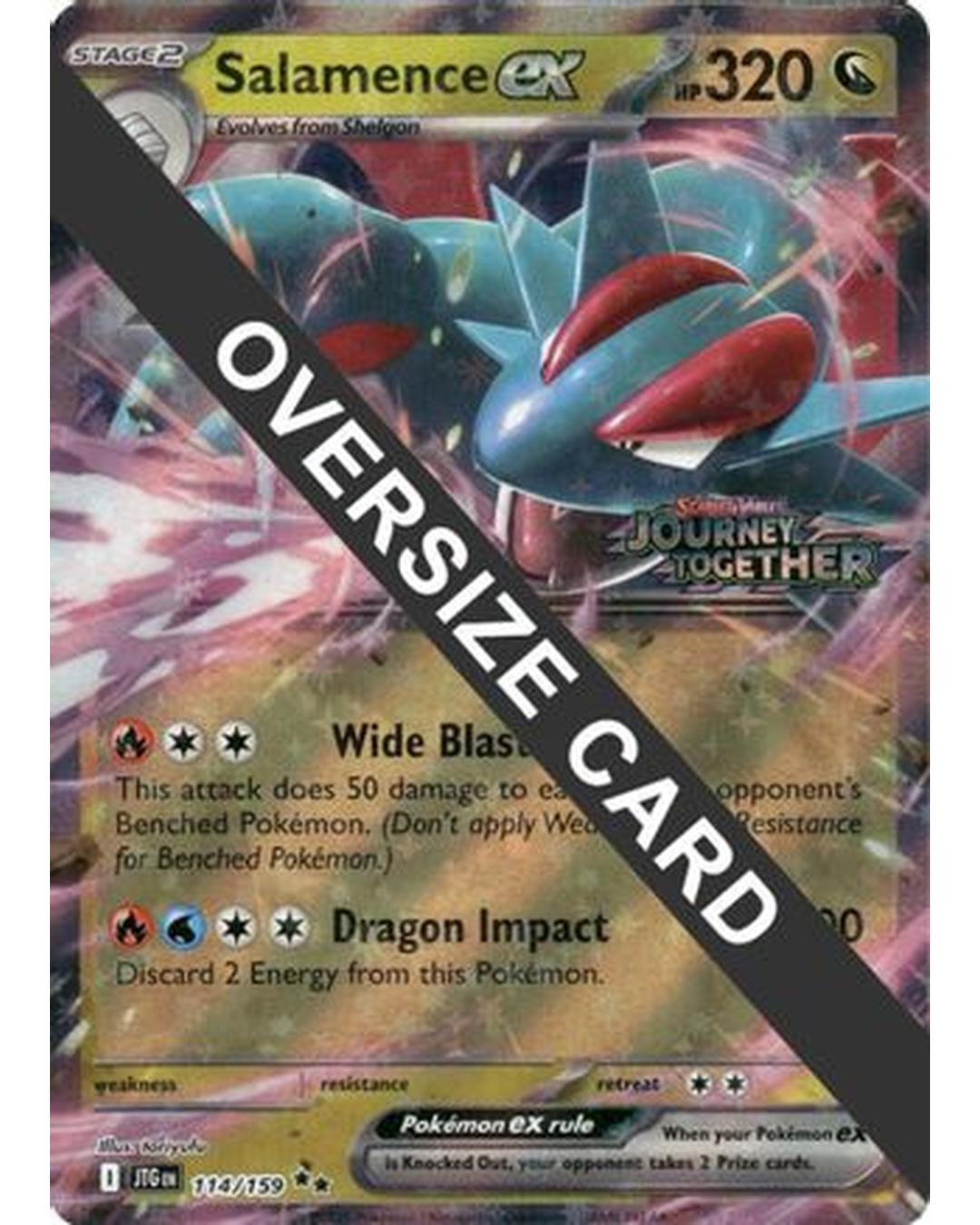 Salamence ex 114/159  - Holofoil Jumbo Cards - Double Rare