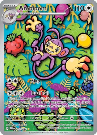 Ambipom 107/094  - Holofoil ME02 Phantasmal Flames - Illustration Rare