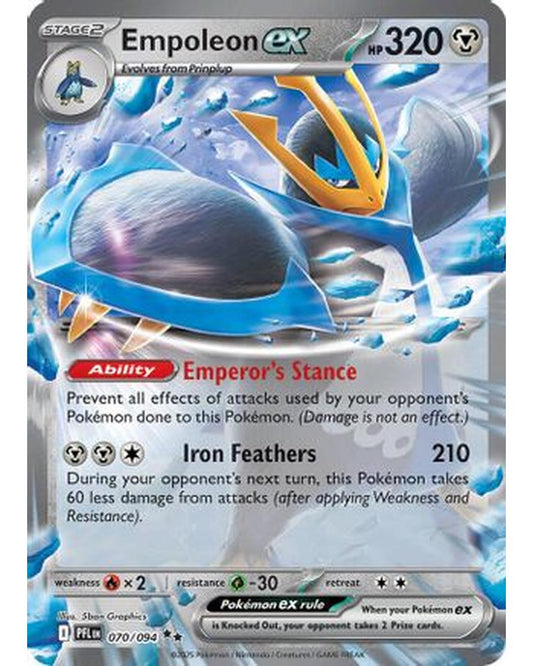 Empoleon ex 070/094  - Holofoil ME02 Phantasmal Flames - Double Rare