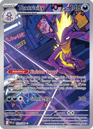 Toxtricity 103/094  - Holofoil ME02 Phantasmal Flames - Illustration Rare