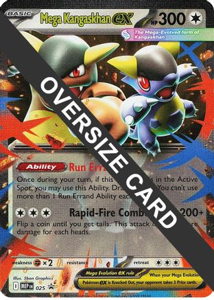 Mega Kangaskhan ex 025  - Holofoil Jumbo Cards - Promo