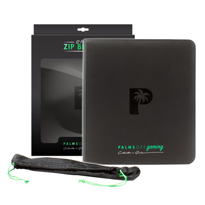 Collector's Series 12 Pocket Zip Trading Card Binder - BLACK - Groovy Collectables