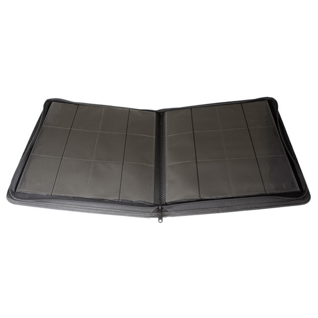 Collector's Series 12 Pocket Zip Trading Card Binder - BLACK - Groovy Collectables