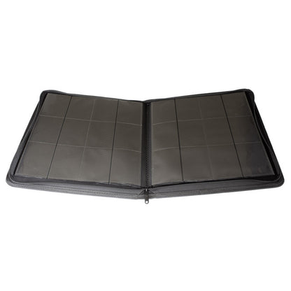 Collector's Series 12 Pocket Zip Trading Card Binder - BLACK - Groovy Collectables