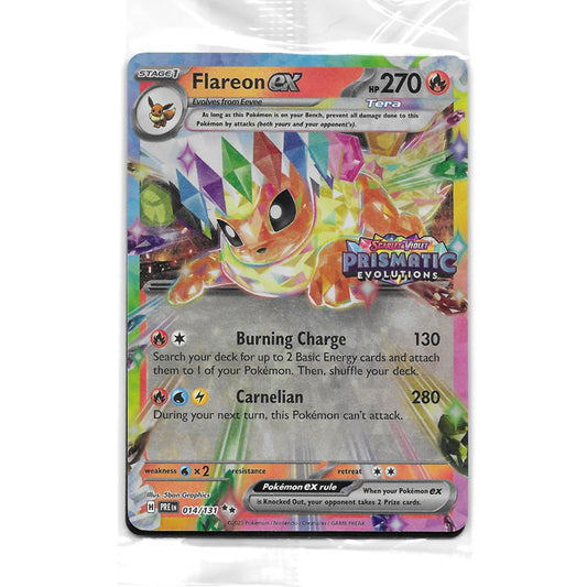 Flareon ex 014/131 - Prismatic Evolutions Surprise Box Promo (Sealed)