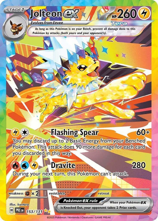 JOLTEON EX (153/131)[SCARLET & VIOLET: PRISMATIC EVOLUTIONS ] - Groovy Collectables