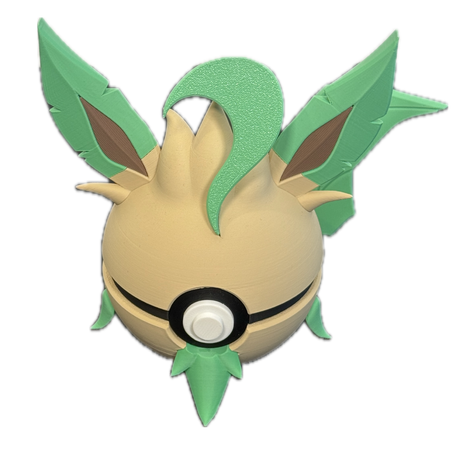 Leafeon 3D Printed Pokeball - Groovy Collectables