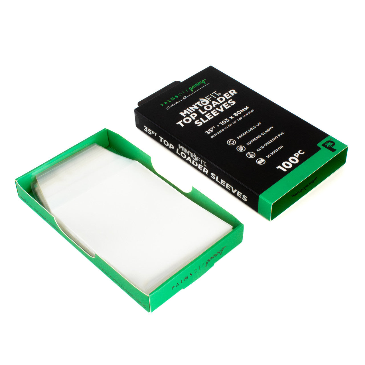 MintFit Top Loader Sleeves - 35pt - 100pc - Groovy Collectables