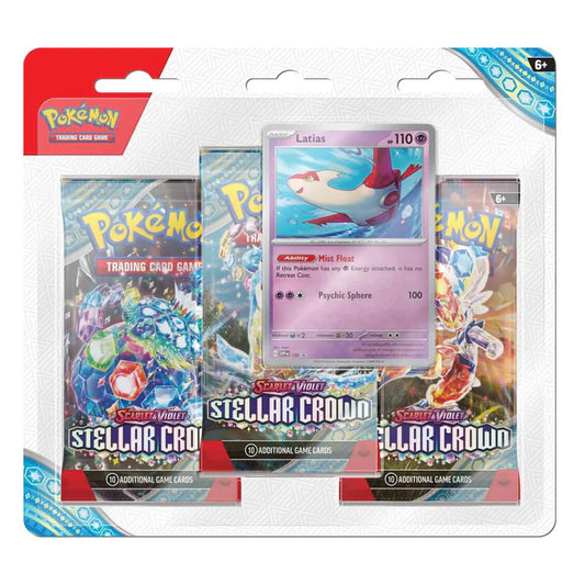 Pokemon TCG - Scarlet & Violet - Stellar Crown 3 Pack Blister