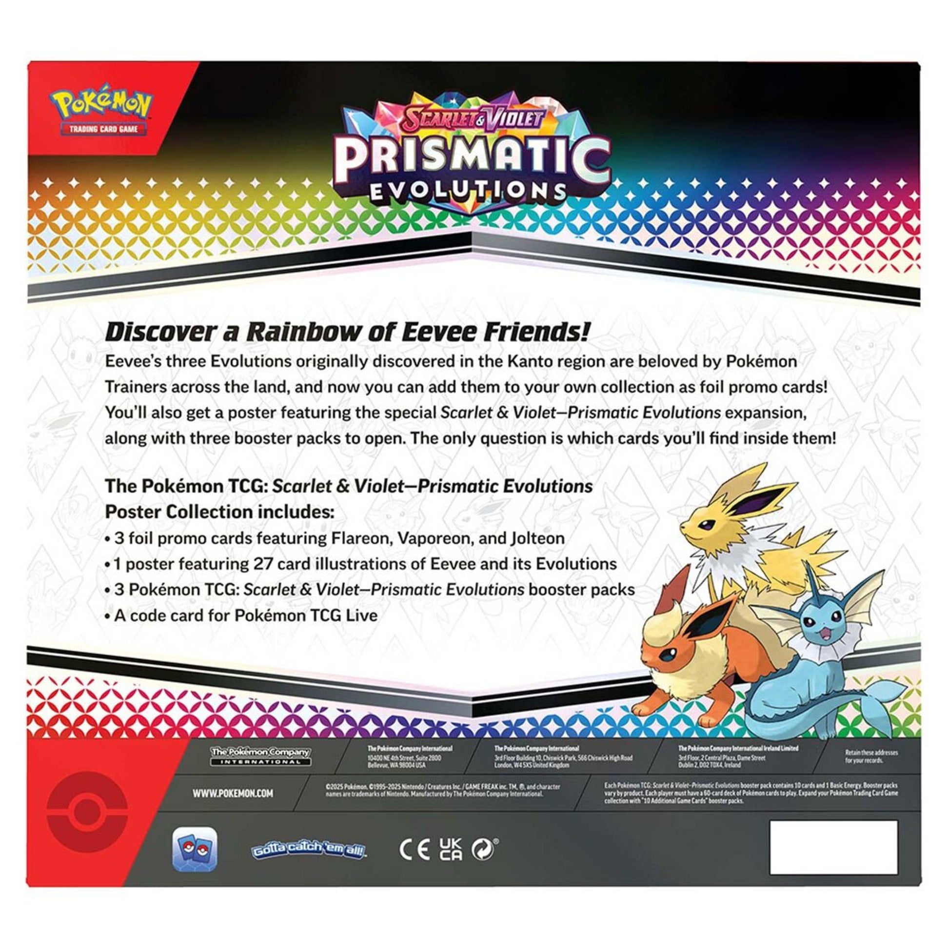 Pokémon TCG: Scarlet & Violet 8.5: Prismatic Evolutions Poster Collection - Groovy Collectables