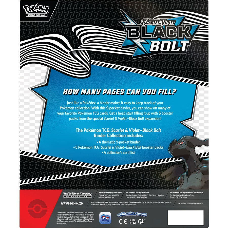 Pokemon TCG - Black Bolt Binder Collection - Groovy Collectables