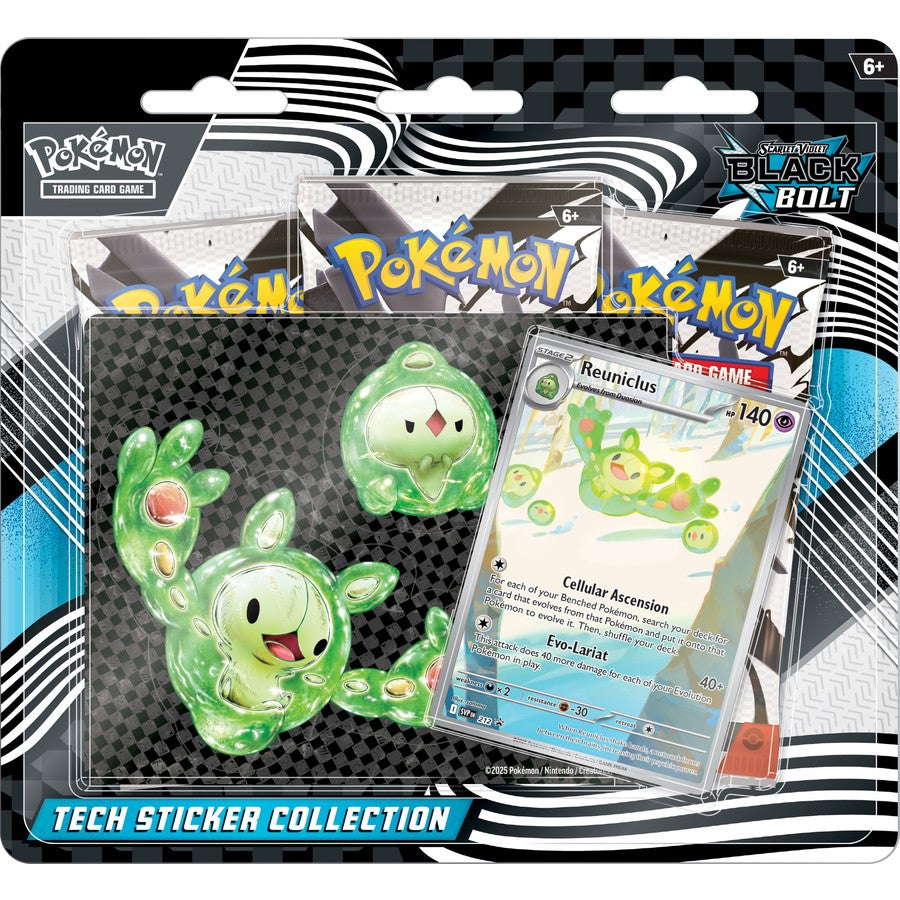 Pokemon TCG Black Bolt Tech Sticker 3-Pack Blister - Groovy Collectables