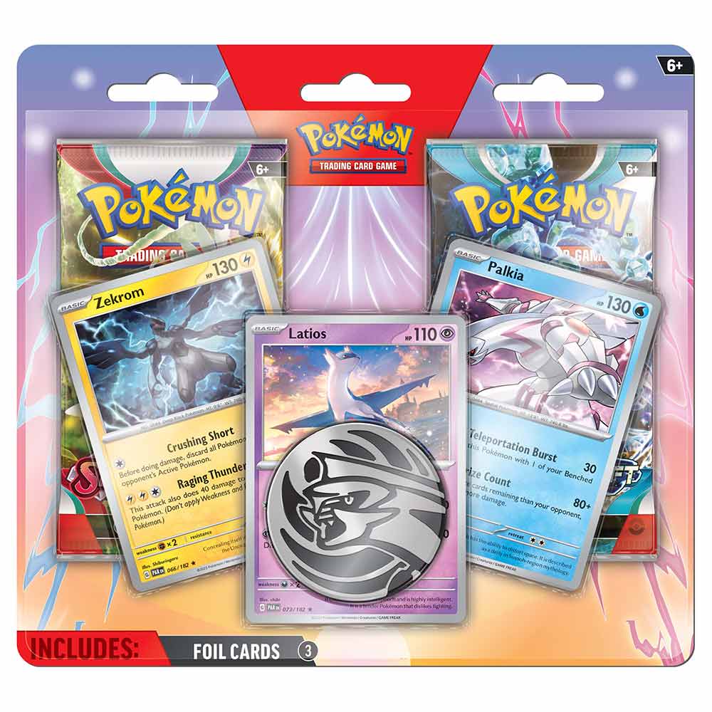 Pokemon TCG Enhanced 2 Pack Blister - Latios, Zekrom, Palkia - Groovy Collectables