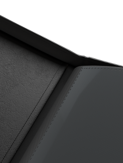 Collector's Series TOP LOADER Zip Binder - CLEAR - Black