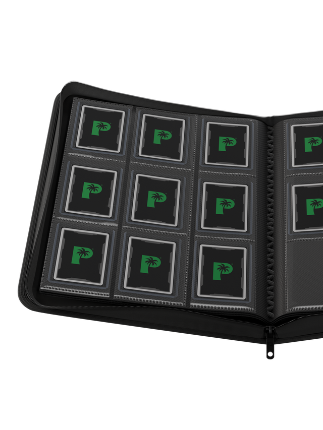 Collector's Series TOP LOADER Zip Binder - CLEAR - Black