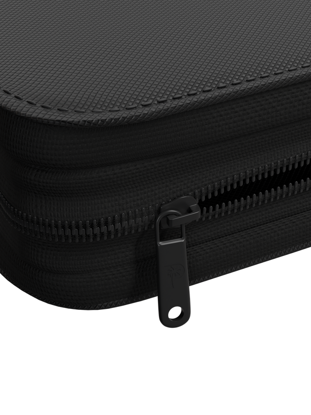 Collector's Series TOP LOADER Zip Binder - CLEAR - Black