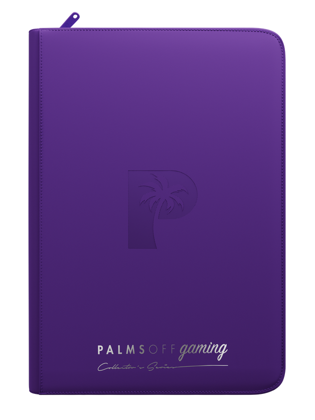 Collector's Series Top Loader Zip Binder - CLEAR - Purple