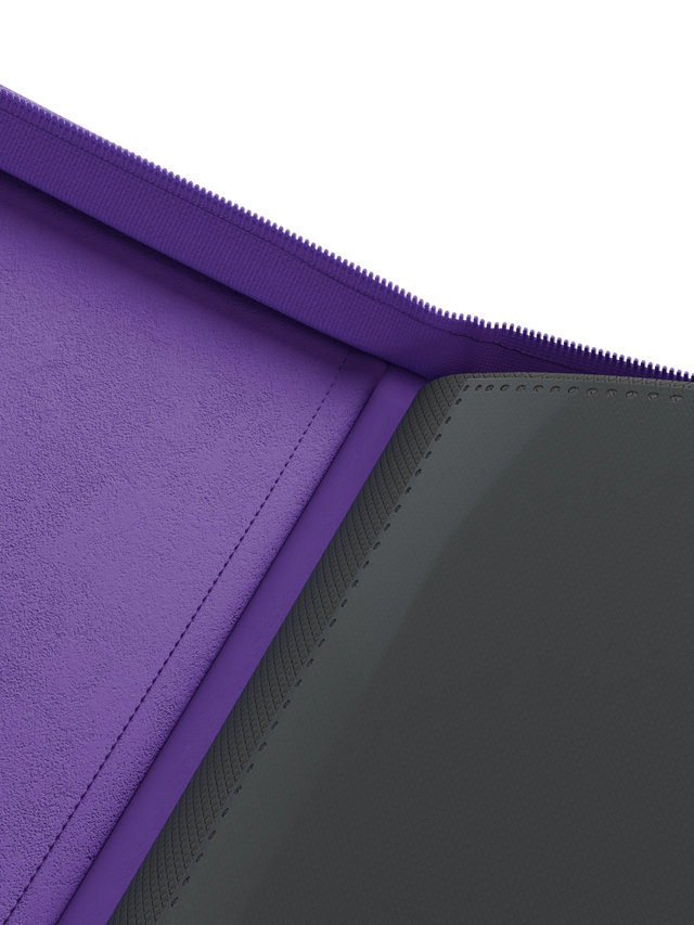 Collector's Series Top Loader Zip Binder - CLEAR - Purple