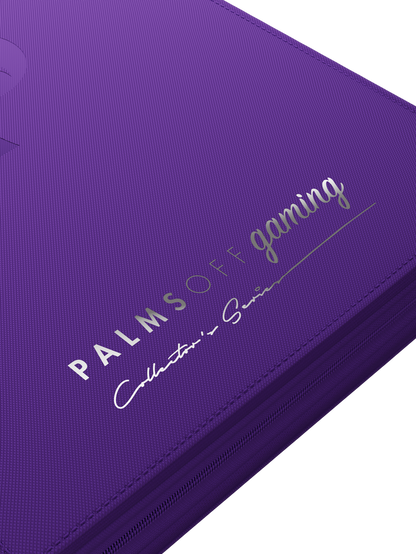 Collector's Series Top Loader Zip Binder - CLEAR - Purple