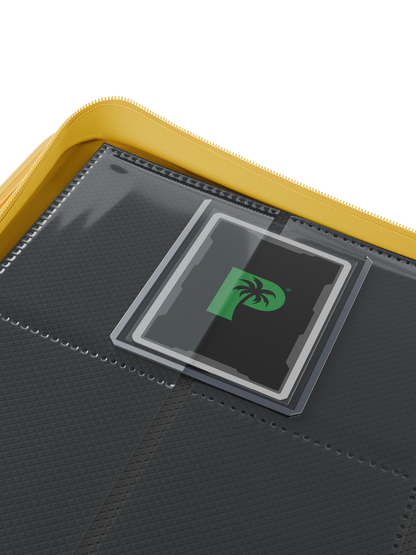 Collector's Series Top Loader Zip Binder - CLEAR - Yellow