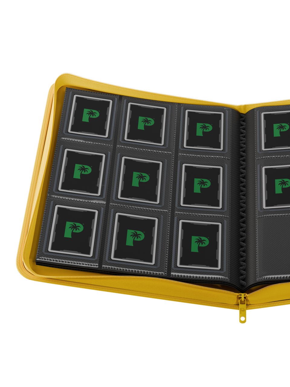 Collector's Series Top Loader Zip Binder - CLEAR - Yellow