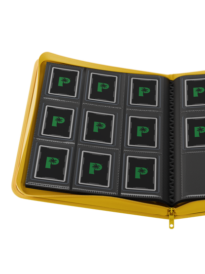 Collector's Series Top Loader Zip Binder - CLEAR - Yellow