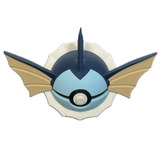Vaporeon 3D Printed Pokeball - Groovy Collectables