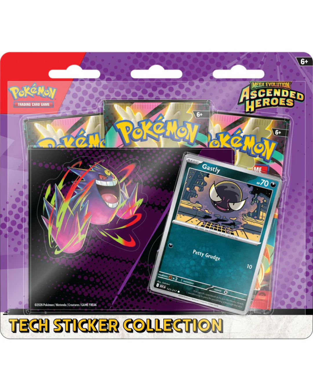 Ascended Heroes Tech Sticker Collection - Gastly | Pokemon TCG